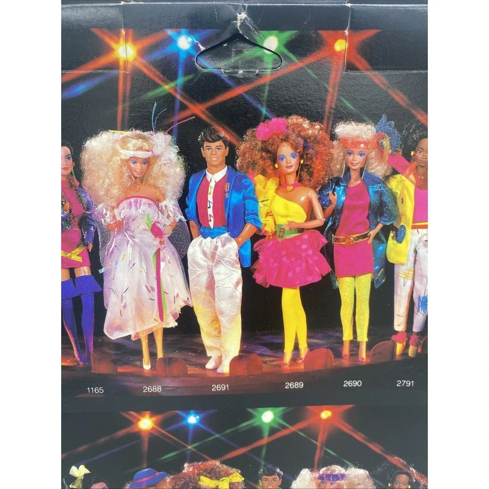 VTG 1985 Barbie and the Rockers Fashion 2791, Unpunched Package NIB  1980's Neon